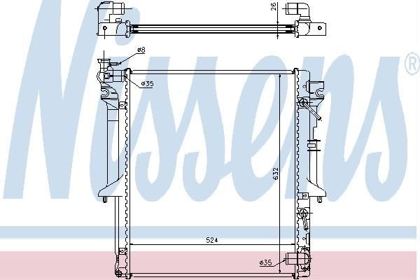 Nissens 61781 - Chladič vody -