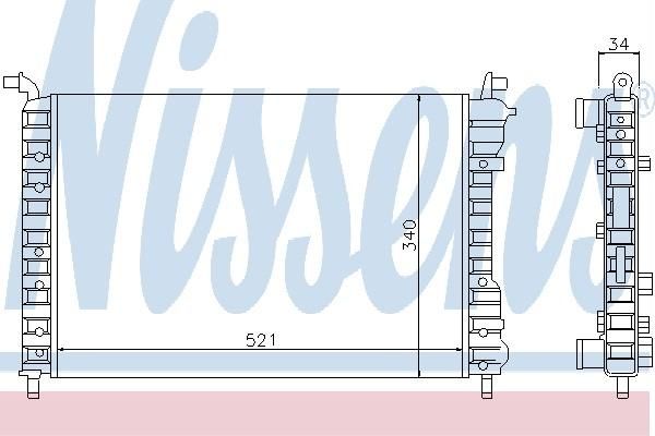 Nissens 61803 - Chladič vody -