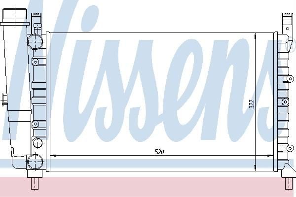 Nissens 61838 - Chladič vody -