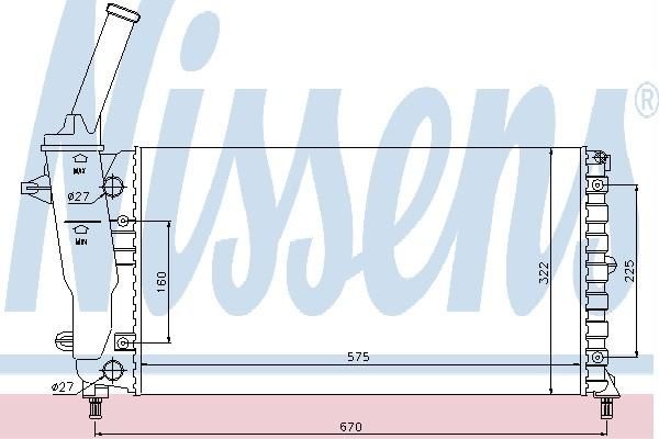 Nissens 61894 - Chladič vody -