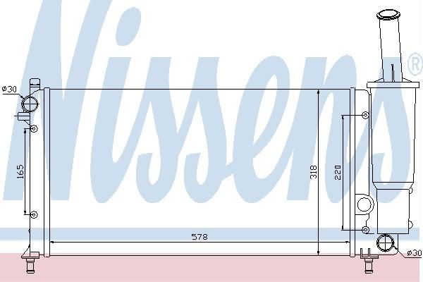 Nissens 61911 - Chladič vody -