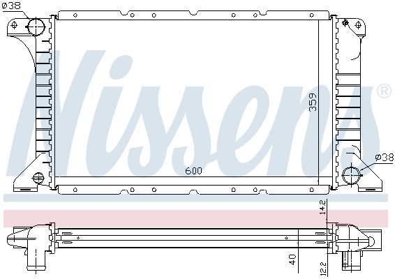 Nissens 62249A - Chladič vody -