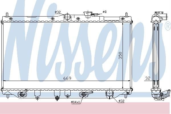 Nissens 62284A - Chladič vody -