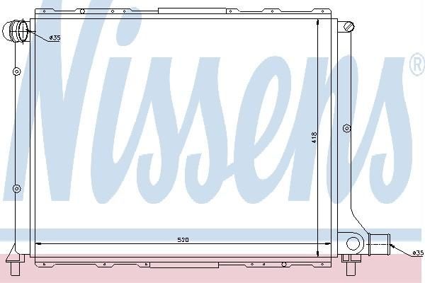Nissens 62324 - Chladič vody -