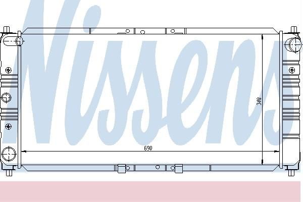 Nissens 62385 - Chladič vody -