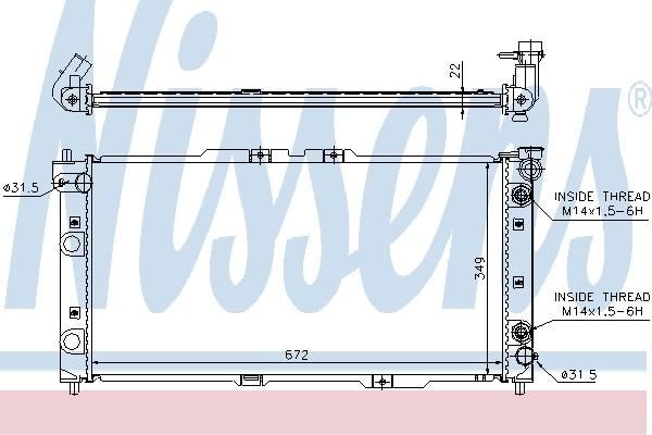 Nissens 62387A - Chladič vody -