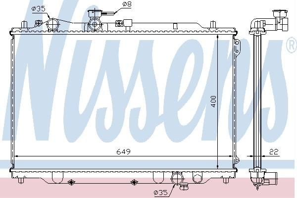 Nissens 62391A - Chladič vody -