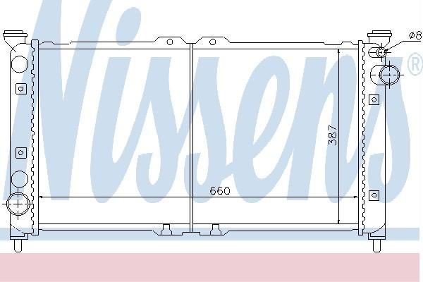 Nissens 62398 - Chladič vody -