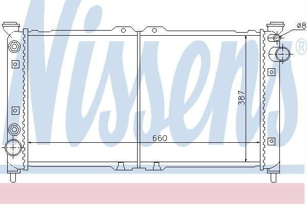 Nissens 62401 - Chladič vody -