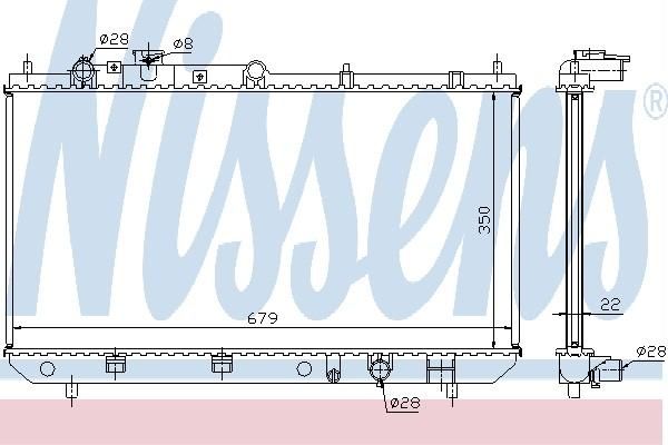 Nissens 62506A - Chladič vody -