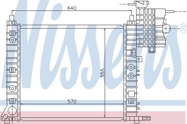 Nissens 62573 - Chladič vody -