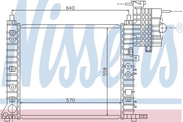 Nissens 62575 - Chladič vody -
