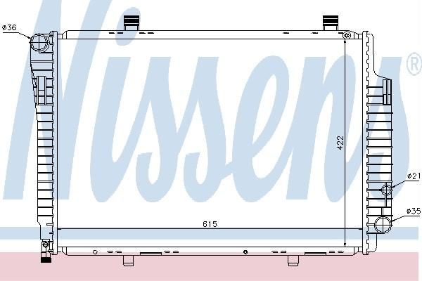 Nissens 62617 - Chladič vody -