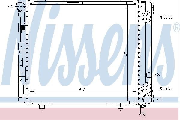 Nissens 62659 - Chladič vody -