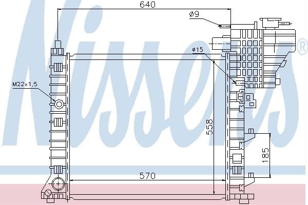Nissens 62775 - Chladič vody -