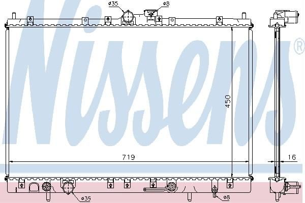 Nissens 62803A - Chladič vody -