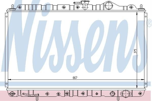 Nissens 62847 - Chladič vody -