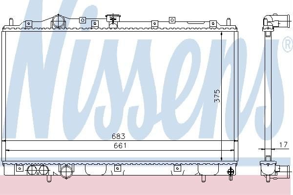 Nissens 62859 - Chladič vody -