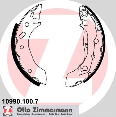 Zimmermann 10990.100.7 - Brzdové čeľuste -