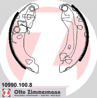 Zimmermann 10990.100.8 - Brzdové čeľuste -