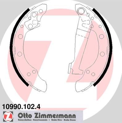 Zimmermann 10990.102.4 - Brzdové čeľuste -