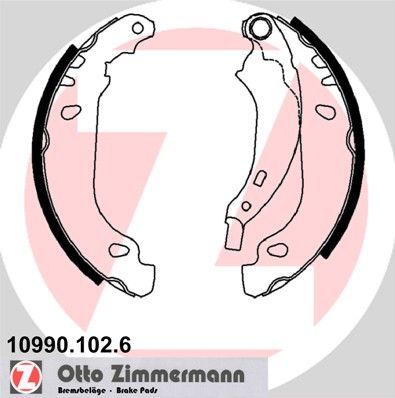 Zimmermann 10990.102.6 - Brzdové čeľuste -
