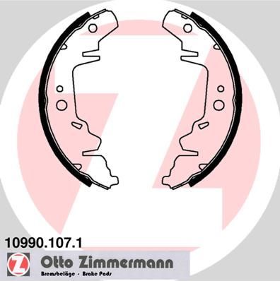 Zimmermann 10990.107.1 - Brzdové čeľuste -