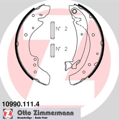 Zimmermann 10990.111.4 - Brzdové čeľuste -
