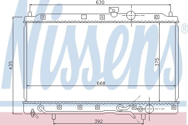 Nissens 62891 - Chladič vody -