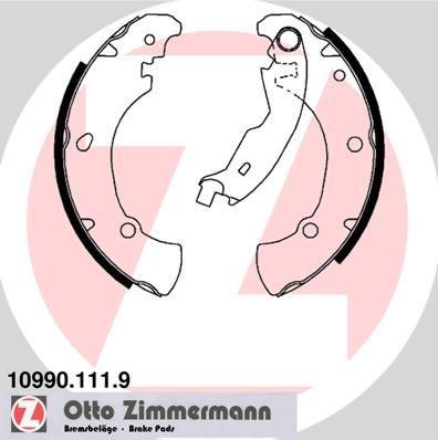 Zimmermann 10990.111.9 - Brzdové čeľuste -