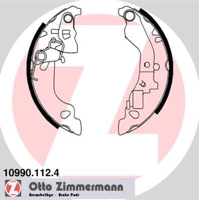 Zimmermann 10990.112.4 - Brzdové čeľuste -