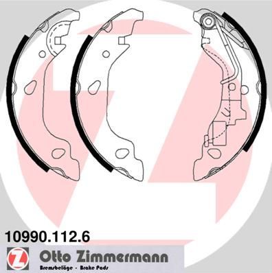 Zimmermann 10990.112.6 - Brzdové čeľuste -