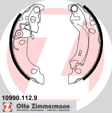 Zimmermann 10990.112.9 - Brzdové čeľuste -