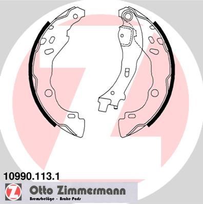 Zimmermann 10990.113.1 - Brzdové čeľuste -
