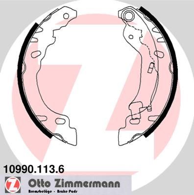 Zimmermann 10990.113.6 - Brzdové čeľuste -