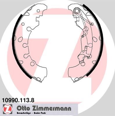 Zimmermann 10990.113.8 - Brzdové čeľuste -