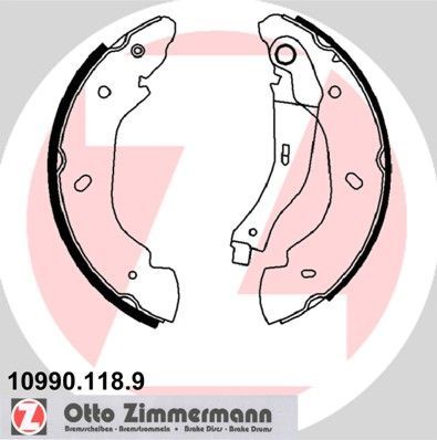 Zimmermann 10990.118.9 - Brzdové čeľuste -