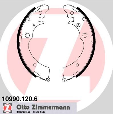 Zimmermann 10990.120.6 - Brzdové čeľuste -