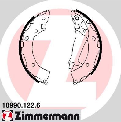 Zimmermann 10990.122.6 - Brzdové čeľuste -