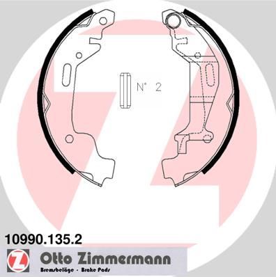 Zimmermann 10990.135.2 - Brzdové čeľuste -