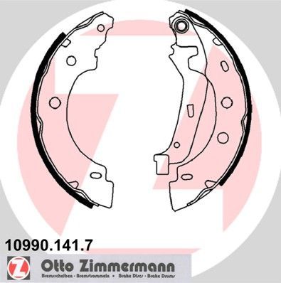 Zimmermann 10990.141.7 - Brzdové čeľuste -