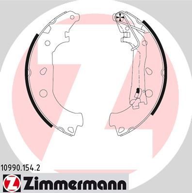 Zimmermann 10990.154.2 - Brzdové čeľuste -