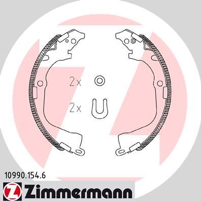 Zimmermann 10990.154.6 - Brzdové čeľuste -