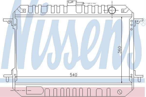 Nissens 62897 - Chladič vody -