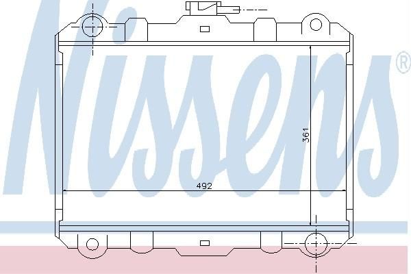 Nissens 62898 - Chladič vody -