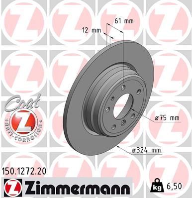 Zimmermann 150.1272.20 - Brzdový kotúč -