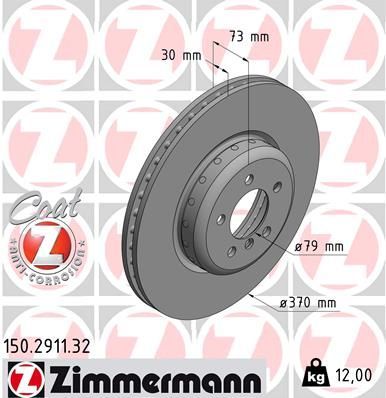 Zimmermann 150.2911.32 - Brzdový kotúč -