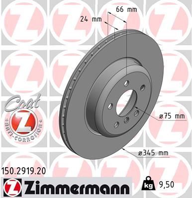 Zimmermann 150.2919.20 - Brzdový kotúč -