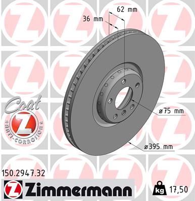 Zimmermann 150.2947.32 - Brzdový kotúč -