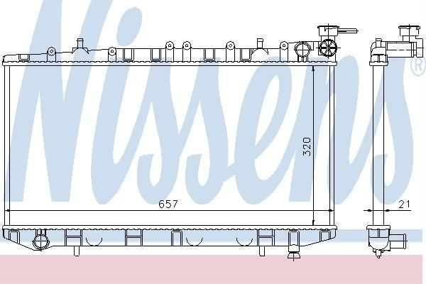 Nissens 62952 - Chladič vody -